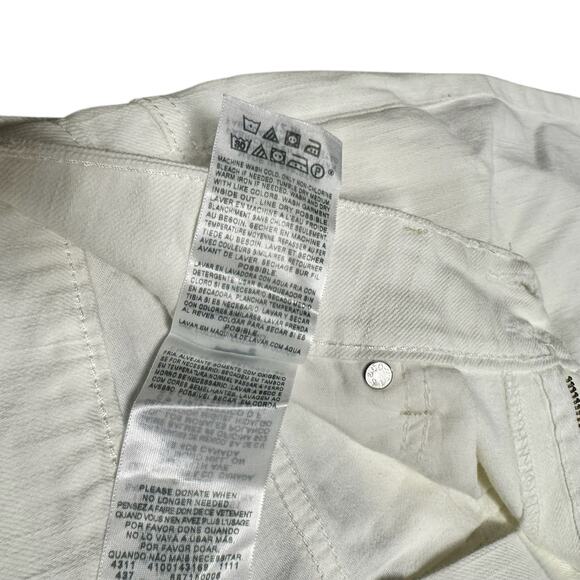 Levi's Women's White 529 Curvy Boot Cut Western Boho Style Jeans - Size 12 - Picture 8 of 8